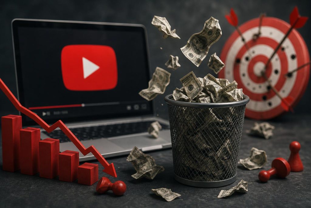 Najčastejšie chyby v YouTube reklame, ktoré stoja firmy peniaze