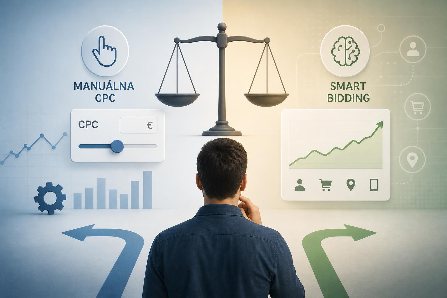 Manuálna CPC vs. Smart Bidding