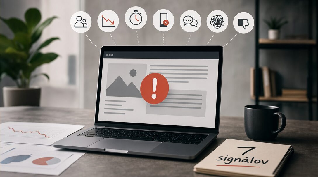 Nový web – 7 signálov že váš web brzdí biznis