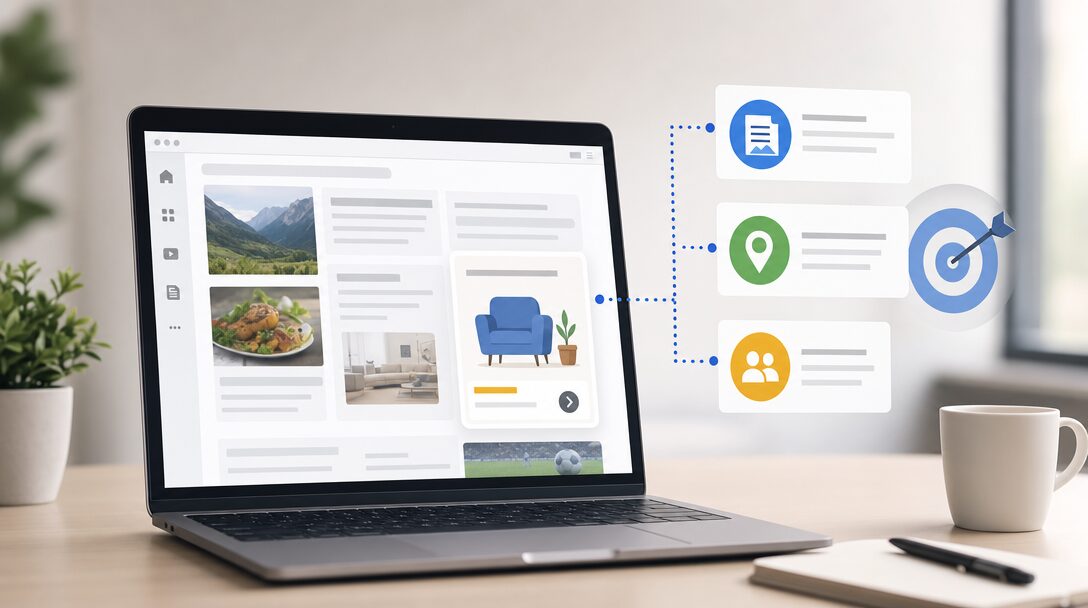 Cielenie Display reklamy podľa tém a konkrétnych umiestnení na weboch