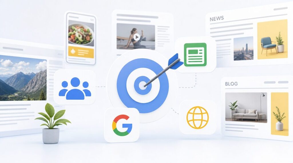 Cielenie v Google Display Network – publiká, témy a umiestnenia pre Display reklamu