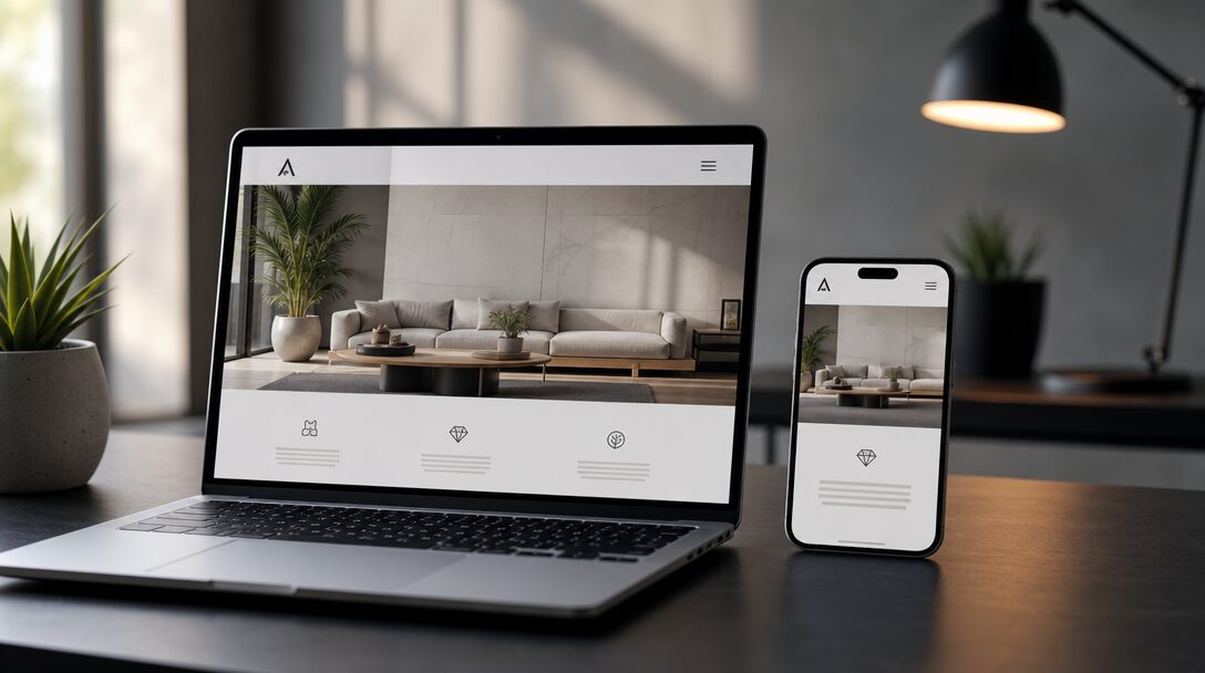 Responzívny dizajn webu na mobile a desktope
