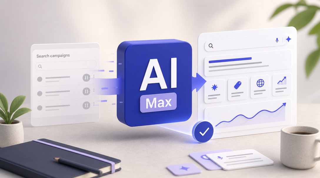 AI Max Google Ads – migrácia Search kampaní