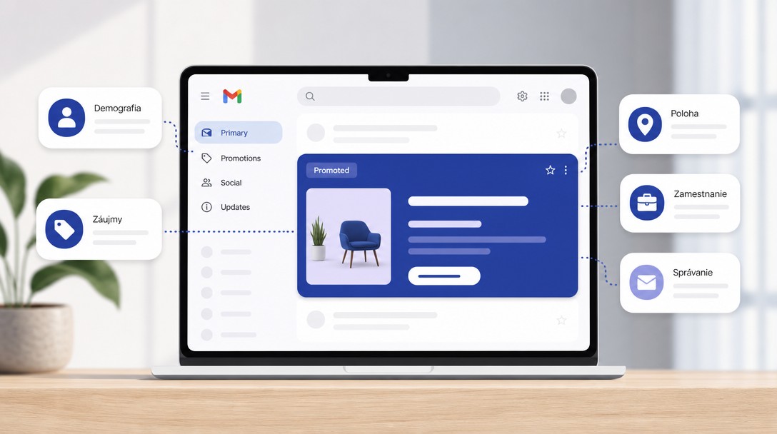 Gmail reklama – cielenie podľa publík a záujmov