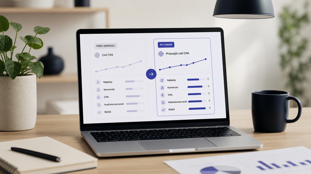 Cieľová CPA Google Ads – dopad zmeny na rozpočet kampane