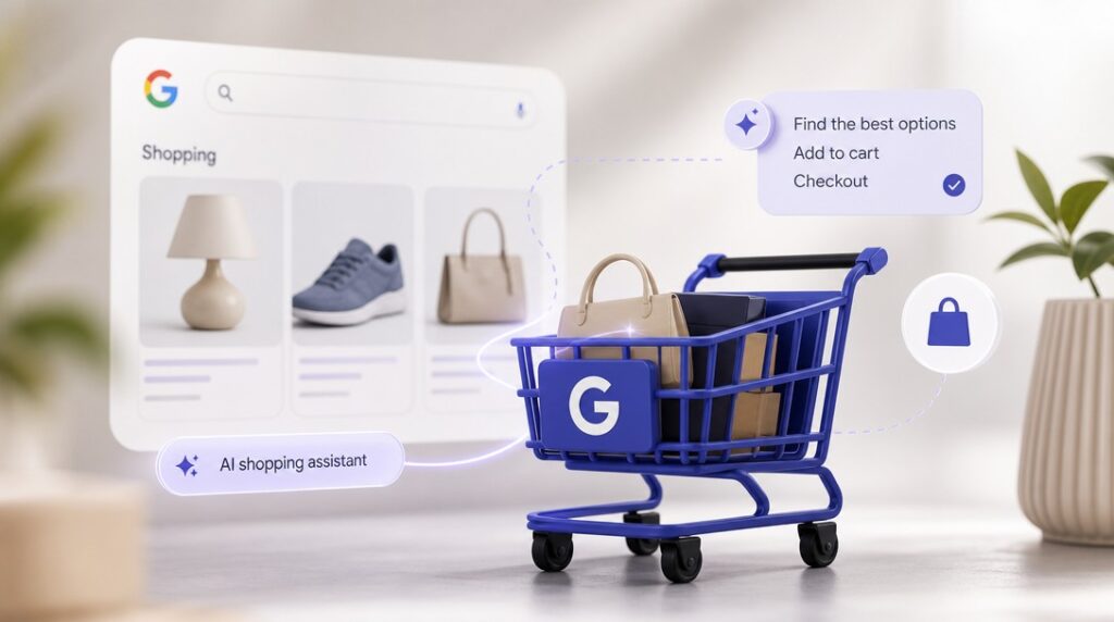 Agentic shopping – nákupný košík naprieč Google službami