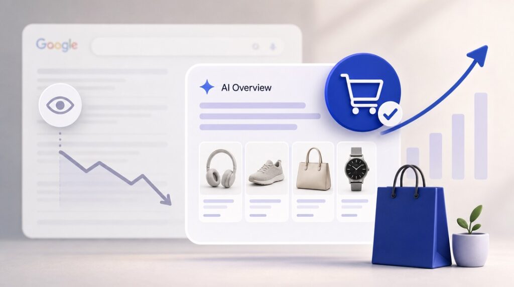 AI overviews shopping – vplyv na e-shopy a reklamu