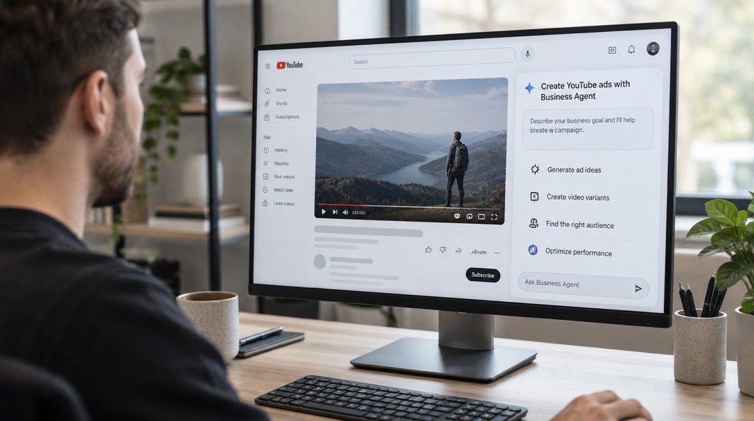 Business Agent – konverzačná AI pri YouTube videoreklame