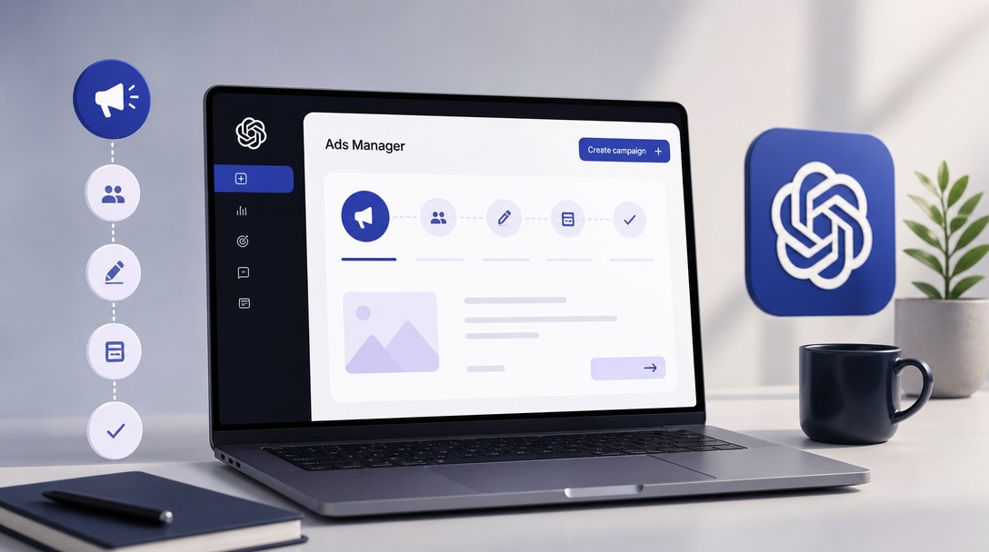 ChatGPT Ads Manager – proces spustenia kampane krok za krokom