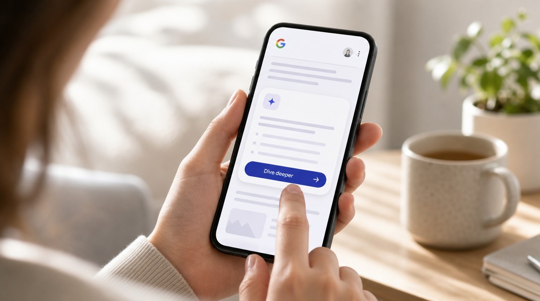 Google Discover – náhľad funkcie Dive deeper