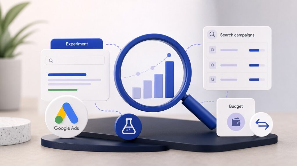 Google Ads experimenty – testovanie zmien v Search kampaniach