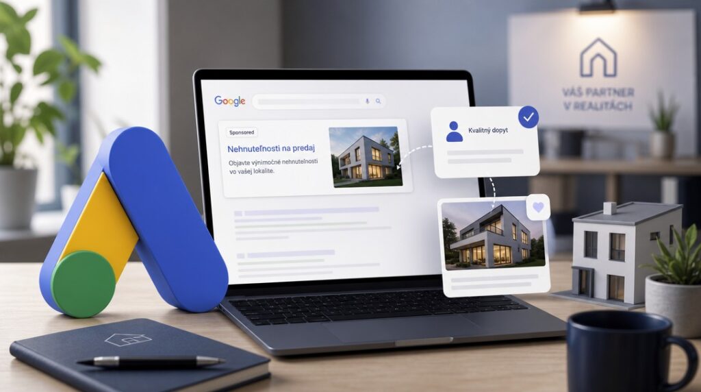 Google Ads pre realitné kancelárie – reklama na nehnuteľnosti
