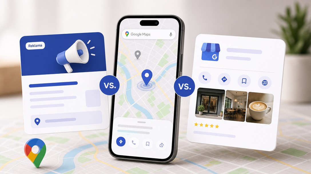 Google Maps reklama vs Google vizitka – rozdiel a porovnanie