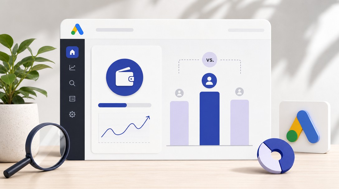 Spend benchmark Google Ads – porovnanie rozpočtu s konkurenciou