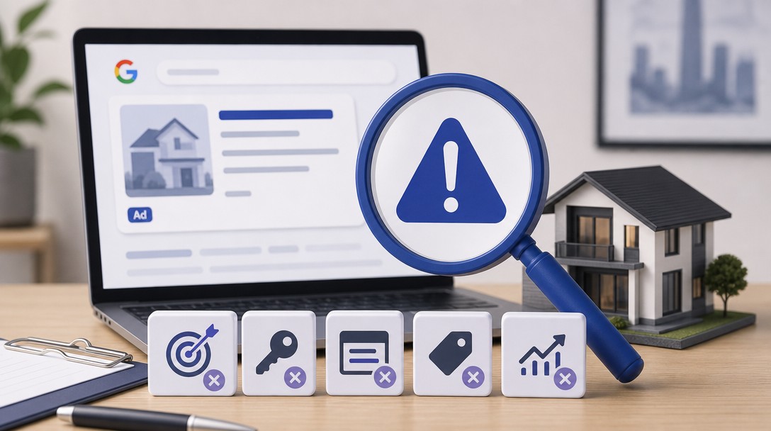 PPC pre realitky – najčastejšie chyby v Google Ads kampaniach