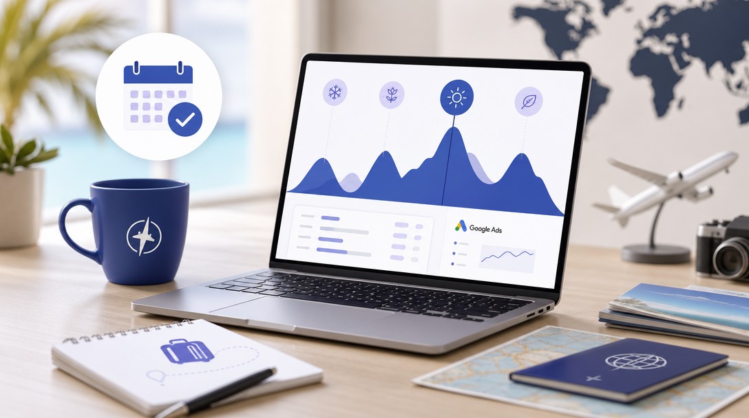 Google Ads pre cestovné kancelárie – sezónne plánovanie kampaní