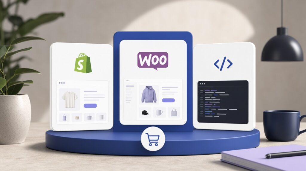 Shopify vs WooCommerce vs web na mieru – porovnanie e-shopov