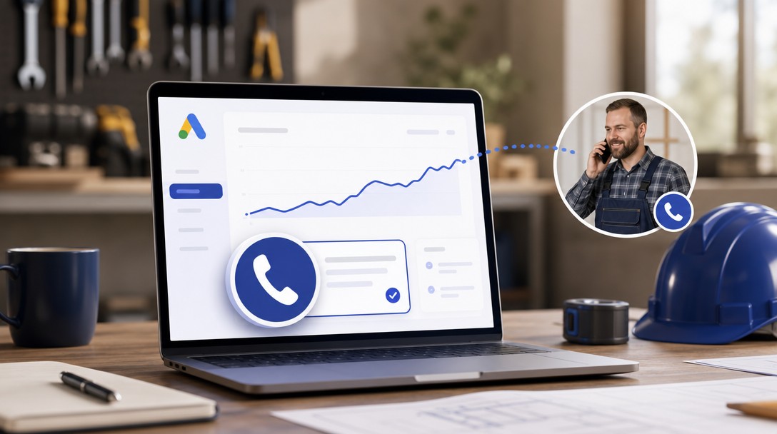 Google Ads pre remeselníkov – sledovanie telefonátov ako konverzia