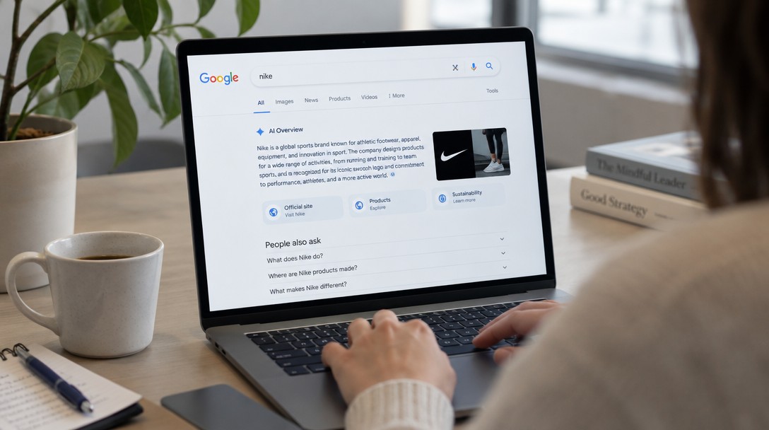 AI Overviews pri brandových dopytoch – vyhľadávanie značky v Google