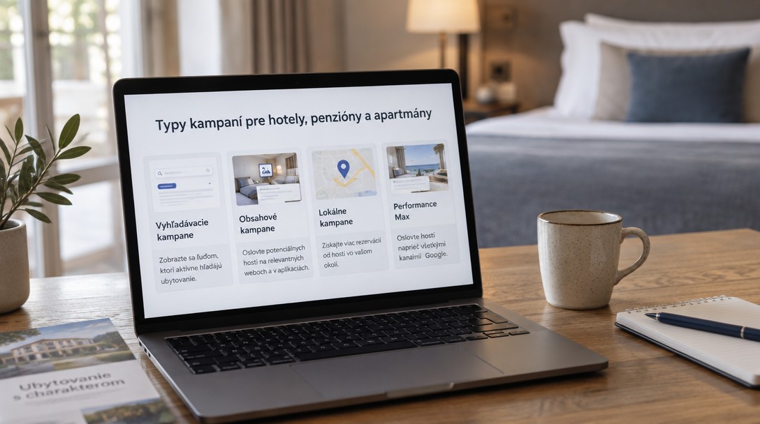 Google reklama pre ubytovanie – recepcia malého penziónu