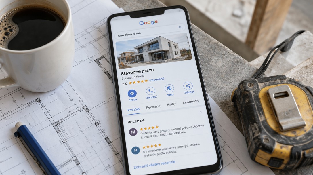 Google vizitka pre stavebnú firmu – recenzie od zákazníkov