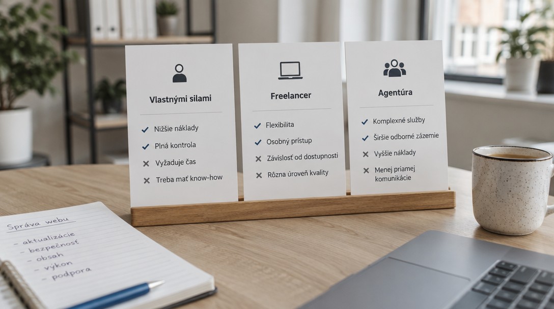 Správa webu – výber medzi freelancerom a agentúrou