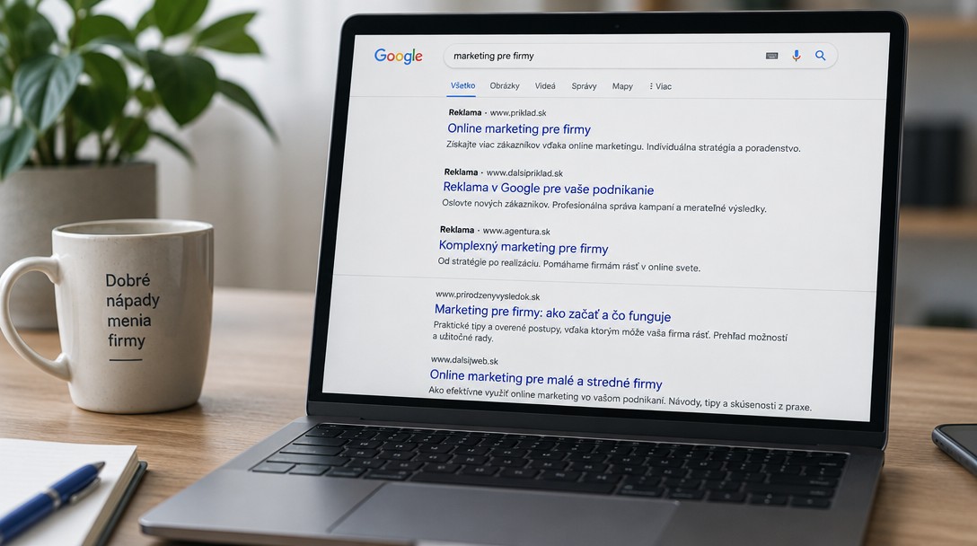 Organické a platené výsledky vyhľadávania na Google